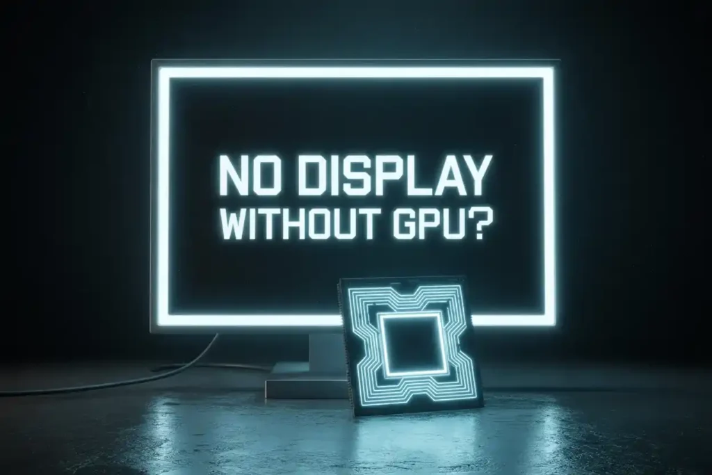 No display issue without GPU explained – how-to-boot-without-a-gpu solutions and tips.
